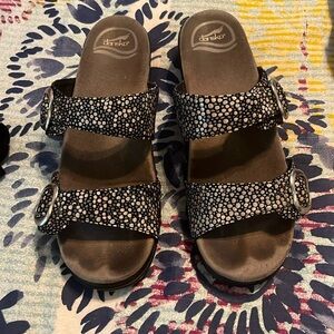Dansko iridescent dots Sophie Sandals size 39